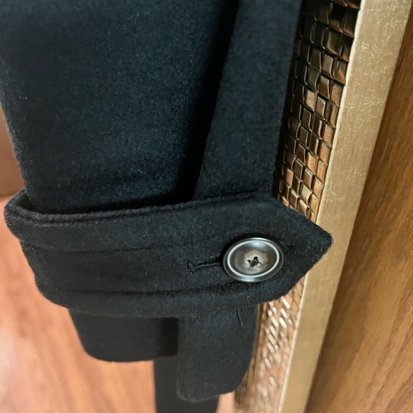 JET BLACK WOOL BLEND COAT BY 7 FOR ALL MAN KIND… SIZE MEDIUM… NEW WITH TAGS. - Picture 3 of 14